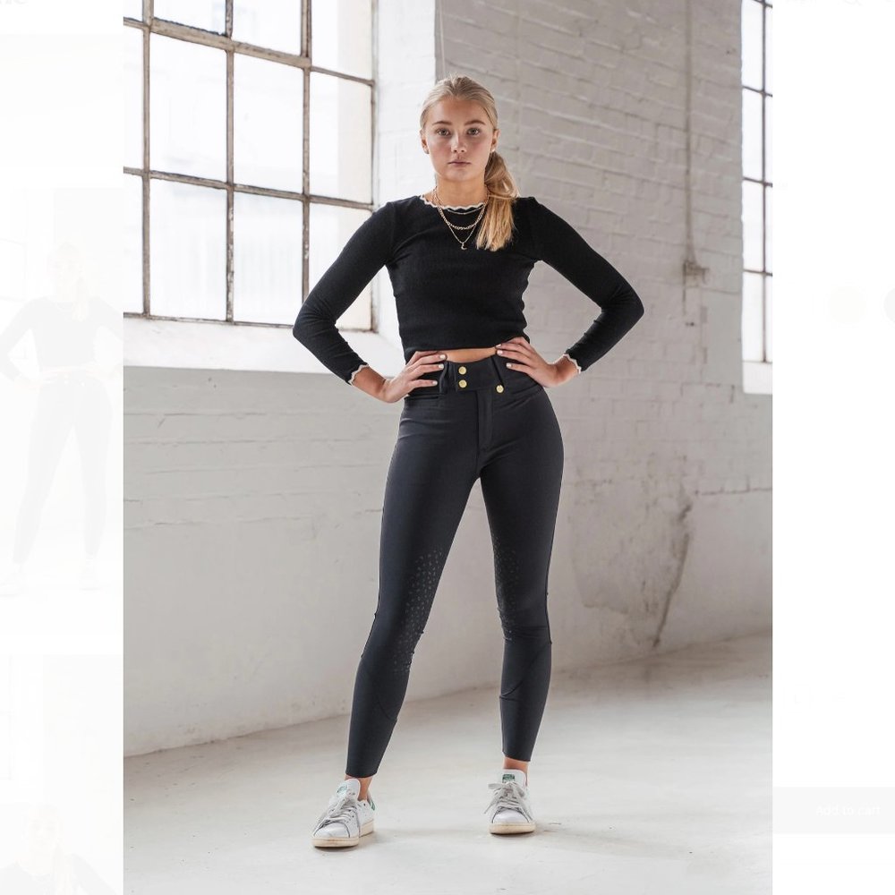 Nellie Black Classic Breeches | full seat grip